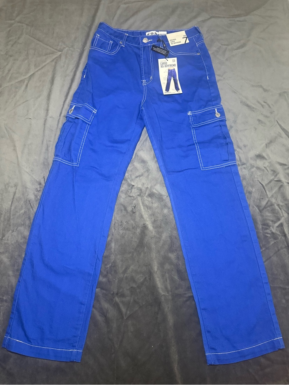 Women’s Blue Cargo Pants